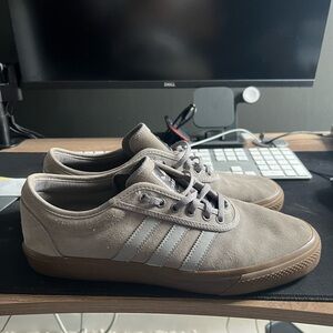 Adidas Men's Taupe and Grey Sneakers